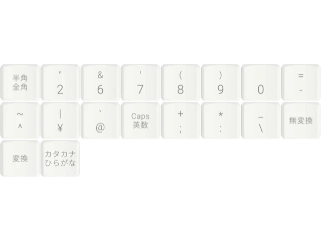 JIS Keycap Add-on Set (MCC profile for Choc v1 switches)
